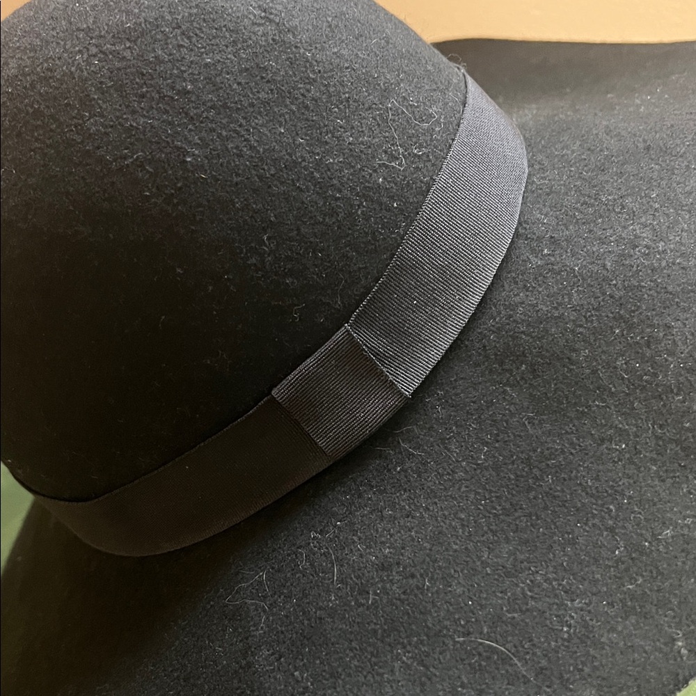 Cotton On Wide-Brim Felt Hat - Black - Picture 3 of 9